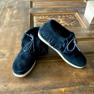 Minnetonka Suede Ankle Booties